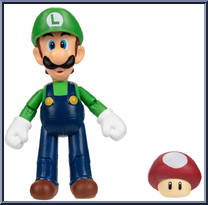 Luigi (with Super Mushroom) Action Figure