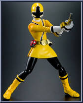 Samurai Sentai Shinkenger - Shinken Yellow from Super Sentai - S.H. Figuarts manufactured by Bandai [Loose]