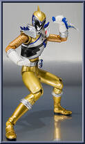 Zyuden Sentai Kyoryuger - Kyoryu Gold from Super Sentai - Monster Collection - MS Series manufactured by Bandai [Loose]