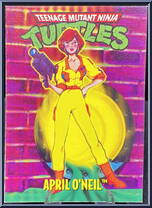 April O' Neil [Reissue] from Teenage Mutant Ninja Turtles - 1994 - Basic Figures (with Cards) manufactured by Playmates [Card]