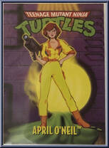 April O' Neil [Reissue] from Teenage Mutant Ninja Turtles - 1994 - Basic Figures (with Cards) manufactured by Playmates [Card]