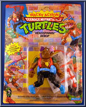 Head Spinnin' Bebop from Teenage Mutant Ninja Turtles - Wacky Action manufactured by Playmates [Front]