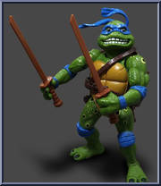 Movie Star Leo from Teenage Mutant Ninja Turtles - Movie Star Turtles manufactured by Playmates [Loose]