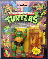 Raphael (Soft Head) from Teenage Mutant Ninja Turtles - 1988 - Basic Figures manufactured by Playmates [Front]