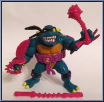 Slash from Teenage Mutant Ninja Turtles - 1990 - Basic Figures manufactured by Playmates [Loose]