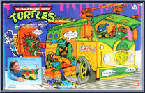 Turtle Party Wagon (Mutant Attack Van) from Teenage Mutant Ninja Turtles - 1989 - Accessories manufactured by Playmates [Front]