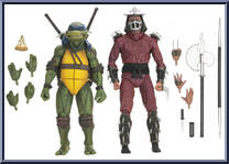 Leonardo / Shredder from Teenage Mutant Ninja Turtles - 1990 Movie - Exclusives manufactured by Neca [Loose]