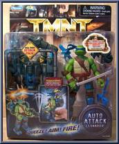 Leonardo from Teenage Mutant Ninja Turtles - 2007 Movie - Auto Attack manufactured by Playmates [Front]