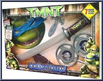 Leonardo from Teenage Mutant Ninja Turtles - 2007 Movie - Ninja Action Gear manufactured by Playmates [Front]
