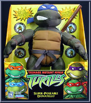 Donatello from Teenage Mutant Ninja Turtles - Animated - Super-Poseable Plush manufactured by Playmates [Front]