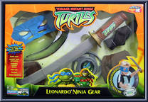 Leonardo from Teenage Mutant Ninja Turtles - Animated - Ninja Gear manufactured by Playmates [Front]