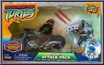 S.W.A.T. Attack Pack (Cycle, Raph, Foot Tech Gunner) Action Figure