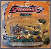 Turtles vs Nanotech Monster from Teenage Mutant Ninja Turtles - Animated - Speedeez manufactured by Playmates [Front]