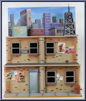 Street Scene Diorama from Teenage Mutant Ninja Turtles - Classic Cartoon - Accessories manufactured by Neca [Loose]