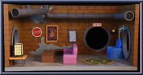 Sewer Lair from Teenage Mutant Ninja Turtles - Classic Cartoon - Accessories manufactured by Neca [Loose]