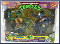 Leonardo vs. Rocksteady from Teenage Mutant Ninja Turtles - Classic Collection - 6" Scale - Multi-Packs manufactured by Playmates [Front]