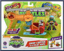Drop Copter (with Pilot Raph) from Teenage Mutant Ninja Turtles - Half Shell Heroes - Accessories manufactured by Playmates [Front]