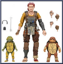 Grammy April, Baby Yi & Moja from Teenage Mutant Ninja Turtles - Last Ronin manufactured by Neca [Loose]