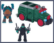 Armored Truck (Stealth Ninja Raph & Slash) from Teenage Mutant Ninja Turtles - Nickelodeon - Micro Mutants manufactured by Playmates [Loose]