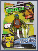 Leonardo from Teenage Mutant Ninja Turtles - Nickelodeon - Hand-to-Hand Fighters manufactured by Playmates [Front]