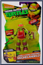 Michelangelo from Teenage Mutant Ninja Turtles - Nickelodeon - Hand-to-Hand Fighters manufactured by Playmates [Front]
