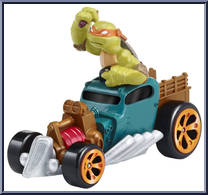 Mikey in Hot Rod from Teenage Mutant Ninja Turtles - Nickelodeon - T-Machines manufactured by Playmates [Loose]
