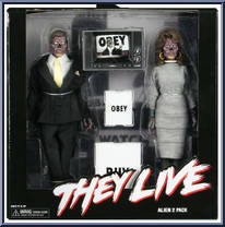 Alien 2 Pack from They Live - Clothed Retro manufactured by Neca [Front]
