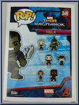 Hulk (Gladiator) (No Helmet) from Thor - Thor Ragnarok Pop! manufactured by Funko [Back]