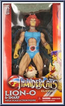 Lion-O & Snarf from ThunderCats - Mega-Scale manufactured by Mezco [Front]