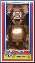 Jerry 400% from Tom and Jerry - Bearbrick manufactured by Medicom [Front]