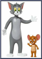 Tom and Jerry from Tom and Jerry - Bendables manufactured by NJ Croce [Loose]