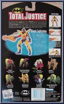 Black Lightning from Total Justice - Series 3 manufactured by Kenner [Back]