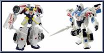 Drift Origin & Jazz Battle Mode from Transformers - Adventure Series - Wave  9 manufactured by Takara [Loose]