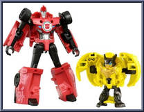 Barithunder & Sideswipe Thunder Armor from Transformers - Adventure Series - Wave 14 manufactured by Takara [Loose]