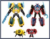 Sideswipe & Bumblebee from Transformers - Adventure Series - Wave 14 manufactured by Takara [Loose]