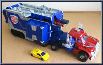 Optimus Prime with Sparkplug