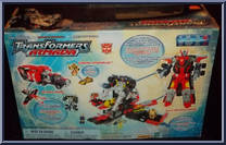 Powerlinx Optimus Prime with Corona Sparkplug from Transformers - Armada - Super Base Assortment manufactured by Hasbro [Back]