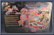 Downshift from Transformers - Energon - Deluxe Class manufactured by Hasbro [Back]