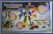 Optimus Prime from Transformers - Energon - Super Class manufactured by Hasbro [Back]
