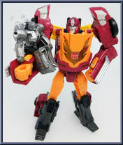 Targetmaster Hot Rodimus (with Firebolt) from Transformers - Legends - Wave 21 manufactured by Takara [Loose]