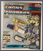 Metro Squad from Transformers - Micromasters - Combiner Squads manufactured by Hasbro [Front]