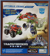 Optimus Prime (Autobot Leader) from Transformers - Prime - Beast Hunters - Voyager Class manufactured by Hasbro [Back]