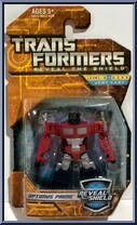 Optimus Prime from Transformers - Reveal the Shield - Legends Class manufactured by Hasbro [Front]