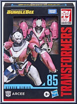 Arcee from Transformers - Studio Series - Bumblebee manufactured by Hasbro [Front]