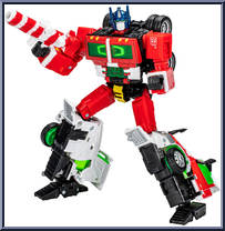 Optimus Prime (Holiday) from Transformers - Basic Series manufactured by Takara [Loose]