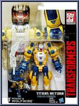 Monxo & Wolfwire from Transformers - Titans Return - Deluxe manufactured by Hasbro [Front]