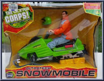 Snowmobile (Green) from Ultra Corps! - Ultratech manufactured by Lanard Toys [Front]