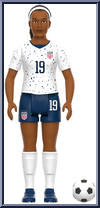 Crystal Dunn (2023 World Cup Home Kit) Action Figure