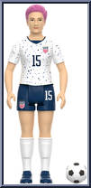 Megan Rapinoe (2023 World Cup Home Kit) from U.S. Women's National Team - ReAction Figures manufactured by Super7 [Loose]