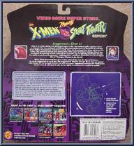 Juggernaut vs. Chun Li from Video Game Super Stars Presents - X-Men v.s Street Fighter - Series 2 manufactured by Toy Biz [Back]